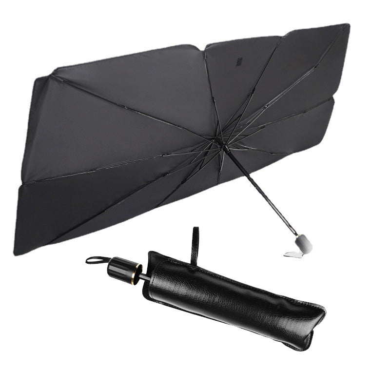 Windshield sun shade umbrella