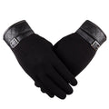 His gloves in Black