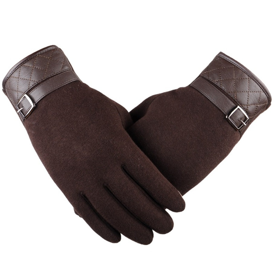 His gloves in Brown