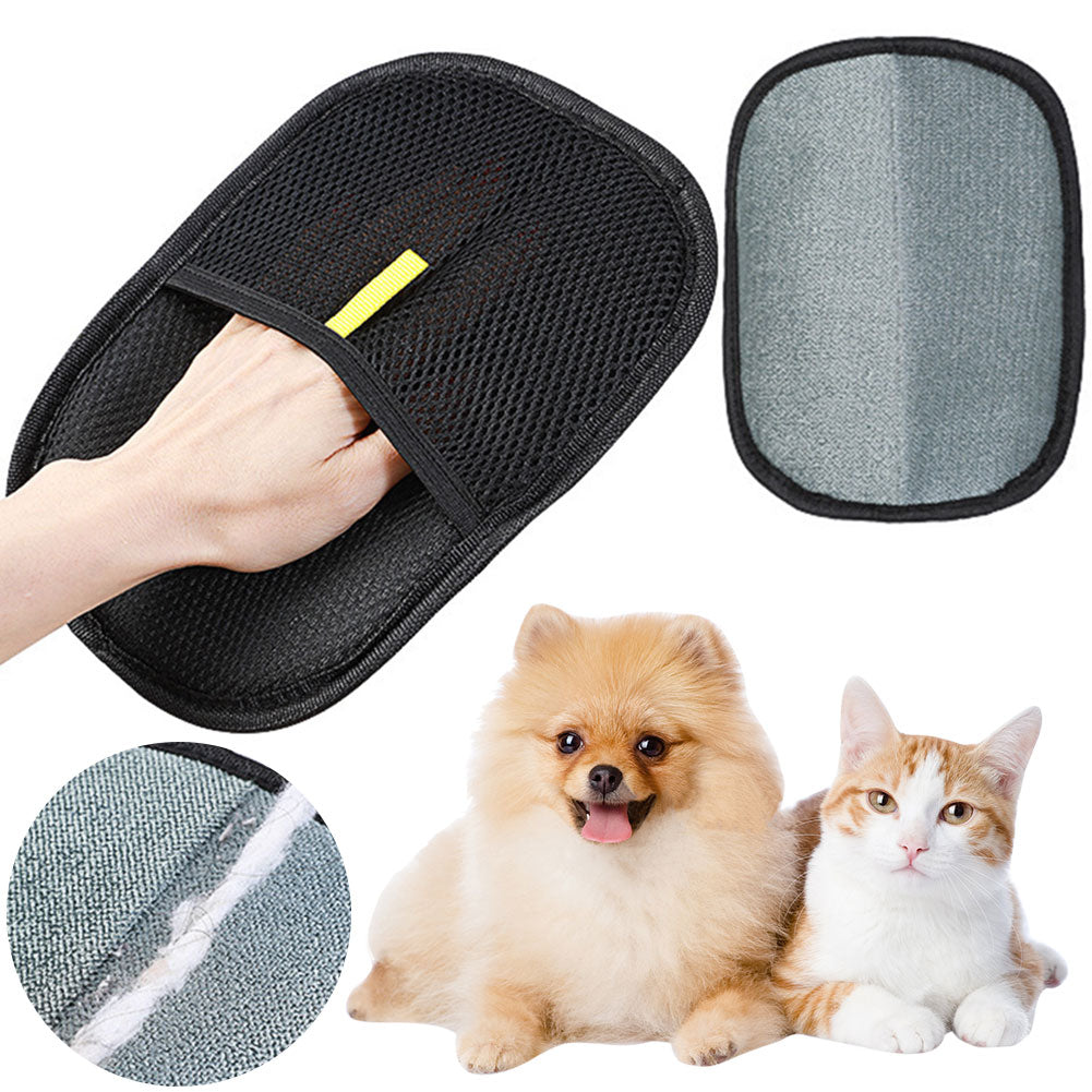 Pet hair remover mitt