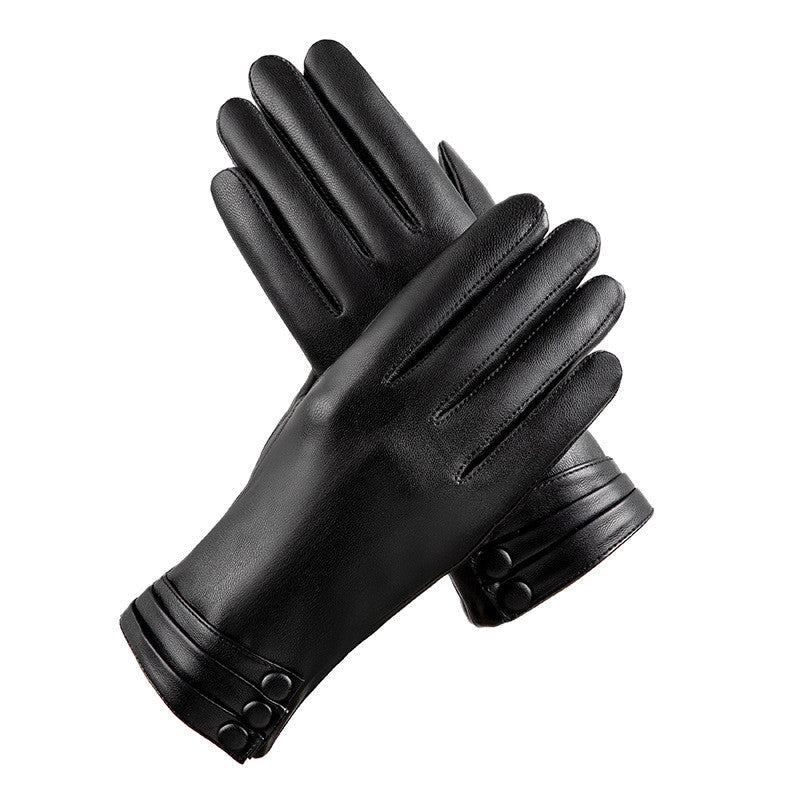 Her gloves, side view