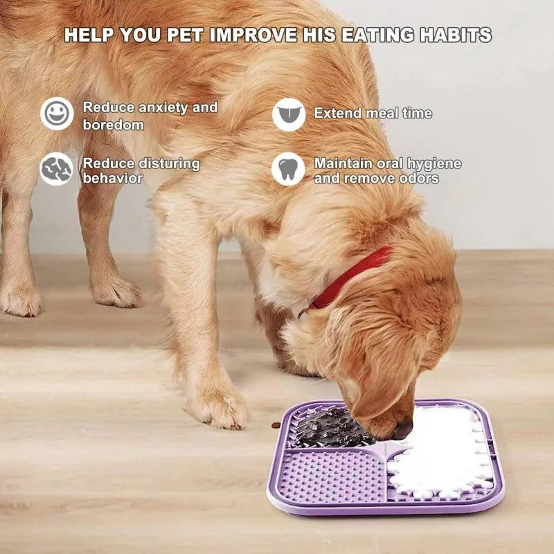 Slow Feeder Lick Mat for Dogs & Cats