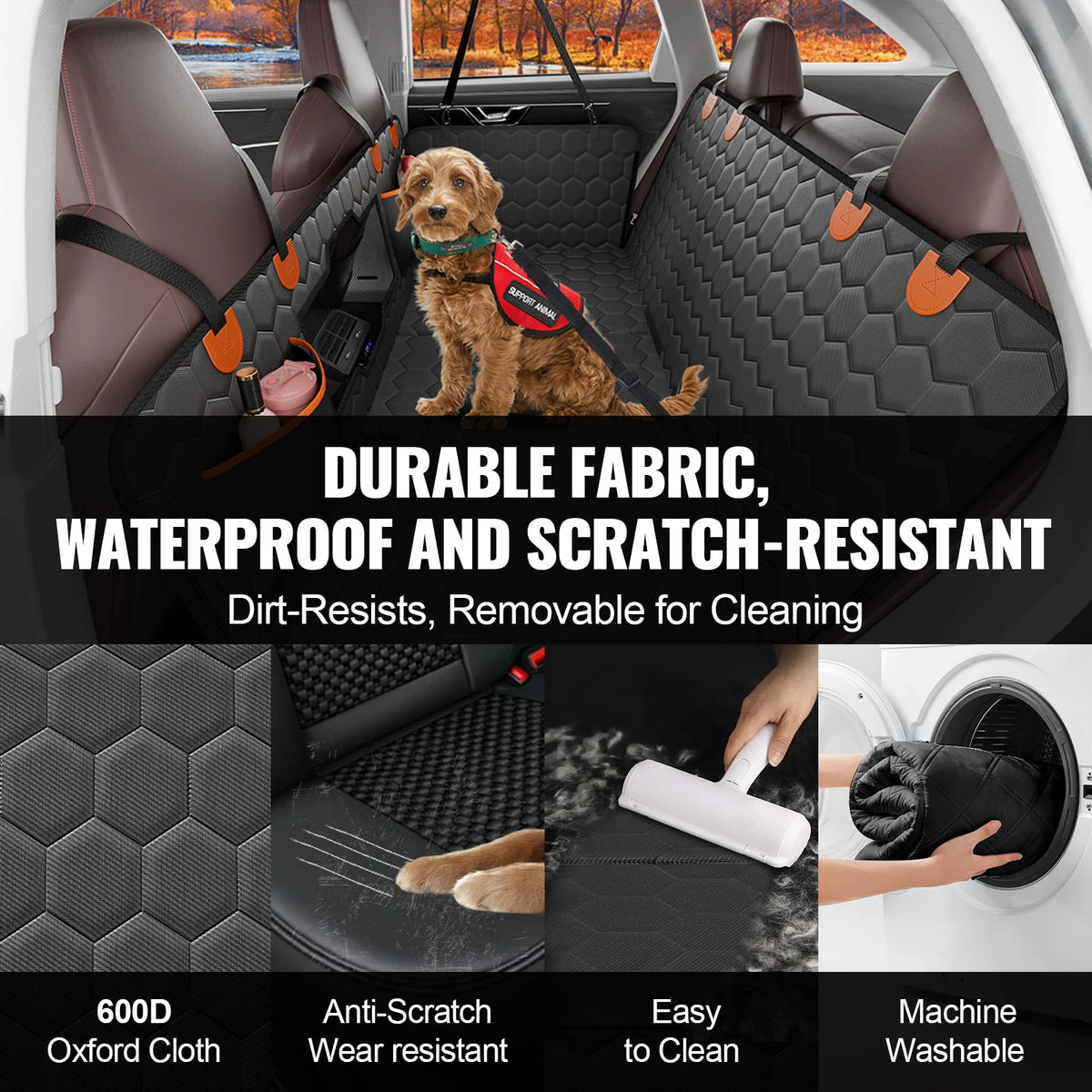 Heavy-Duty Back Seat Extender & Dog Hammock