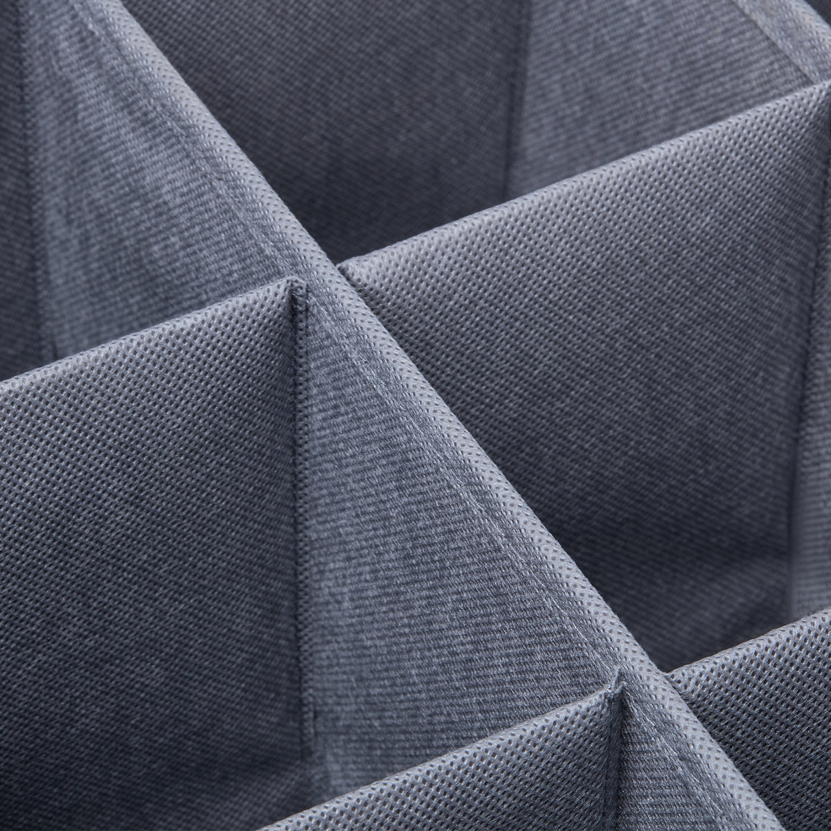 Non-woven fabric dividers close-up
